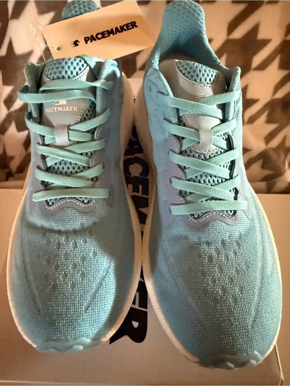 Pacemaker Men’s Low Top Lace-Up Athletic Sneaker Blue/White Solid